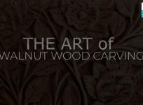 Art of walnut wood carving exhibiting Kashmir's finest art