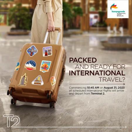 All int'l flights to move to Terminal 2 from Aug 31; Terminal 1 goes fully domestic [details]