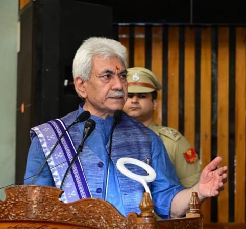 Lieutenant Governor of J&K Manoj Sinha addressing inaugural session of three-day Panchayat Conference at Srinagar Manoj Sinha