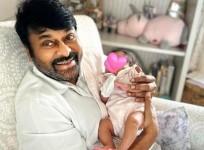Chiranjeevi Smiles Holding Newborn Granddaughter On Bday, Ram Charan Shares Pic