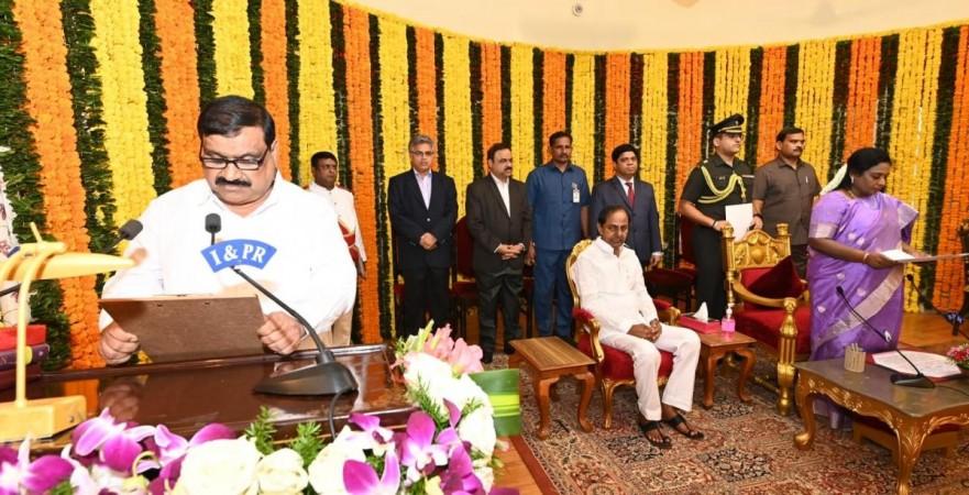 KCR Inducts Mahender Reddy Into Cabinet 3 Months Before Polls KCR Inducts Mahender Reddy Into Cabinet 3 Months Before Polls
