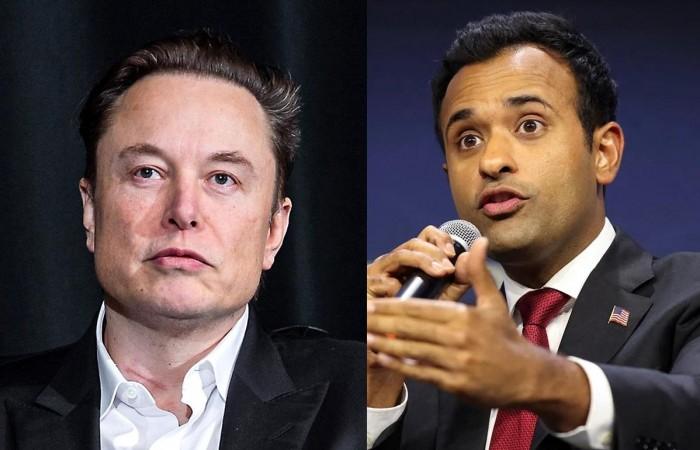 Elon Musk and Vivek Ramaswamy Elon Musk and Vivek Ramaswamy
