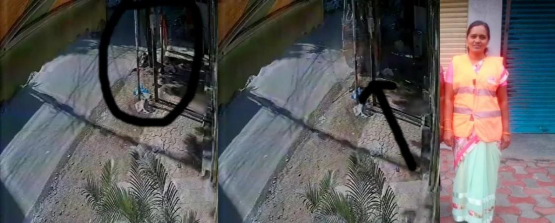 Bus Knocks Down GHMC Worker Sweeping Road In Hyderabad