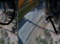 Bus Knocks Down GHMC Worker Sweeping Road In Hyderabad