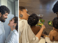 Nayanthara Vignesh Shivan celebrating Onam