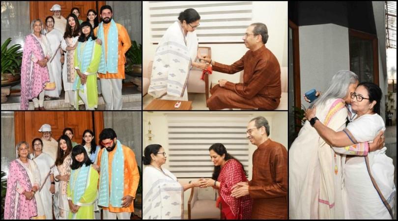 est Bengal Chief Minister Mamata Banerjee on Wednesday met Bollywood actor Amitabh Bachchan at the latter's residence in Mumbai