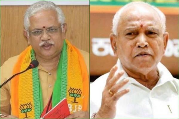 K'taka: Santhosh vs Yediyurappa fight out in open again K'taka: Santhosh vs Yediyurappa fight out in open again