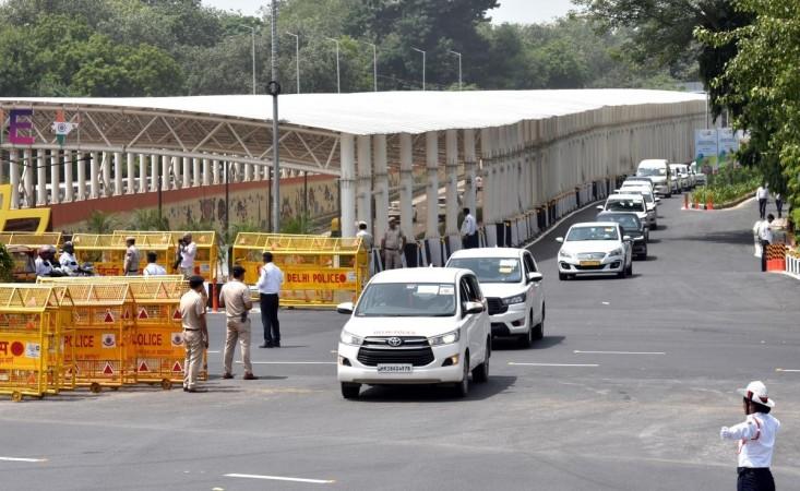 New Delhi : Carcade Rehearsal Ahead Of G20 Summit New Delhi : Carcade Rehearsal Ahead Of G20 Summit