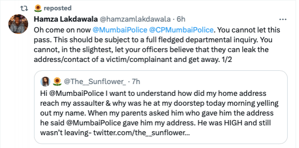 Mumbai Police leaks info