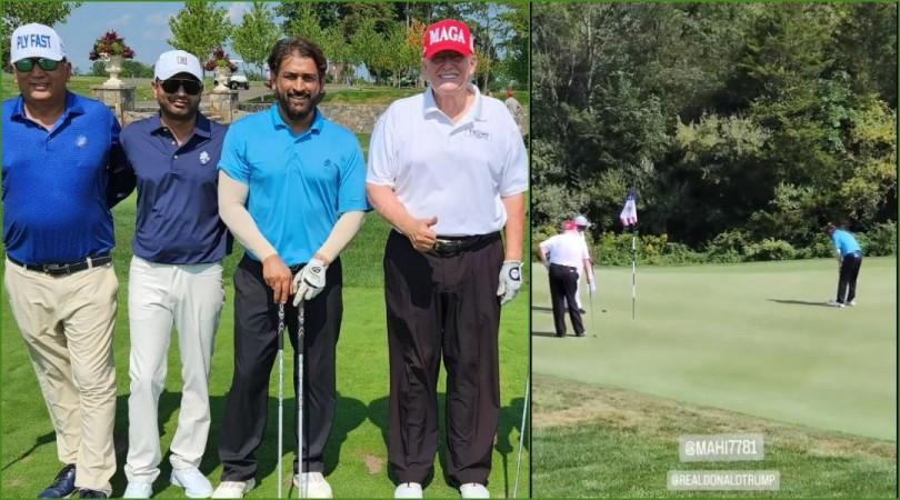 Dhoni and trump