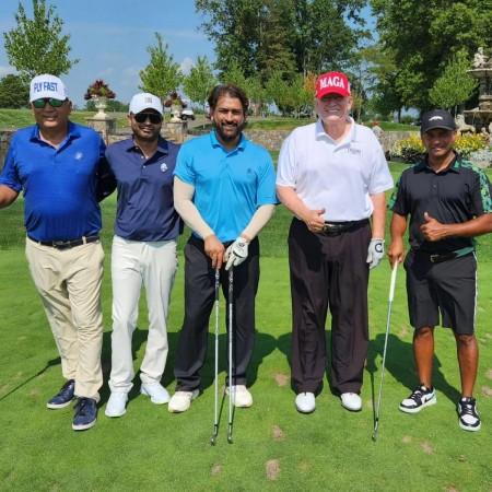 Ms Dhoni and Trump