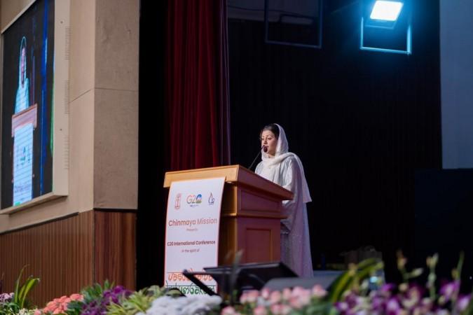 Nouf Al-Marwaai, president of the Saudi Yoga Committee Nouf Al-Marwaai, president of the Saudi Yoga Committee