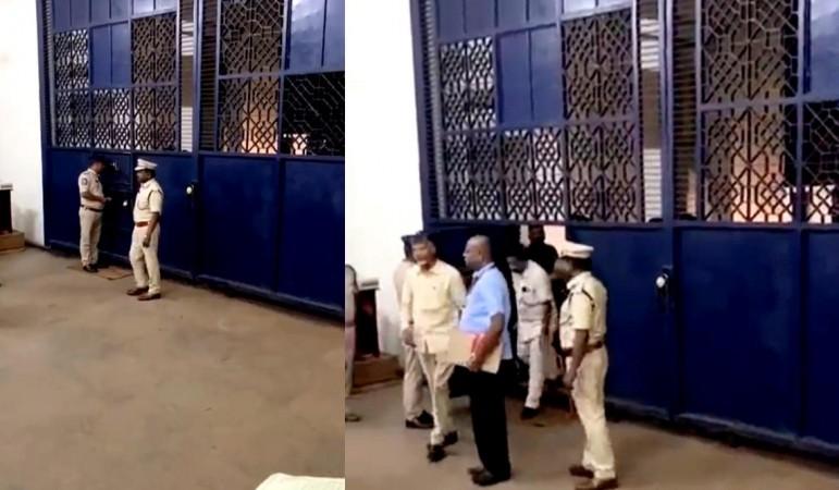 Chandrababu Naidu at Rajahmundry jail