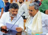 Karnataka Chief Minister Siddaramaiah, Deputy CM D.K. Shivakumar