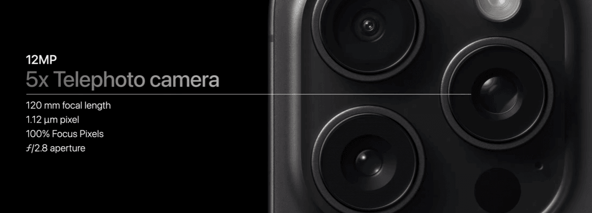 iPhone 15 Pro camera