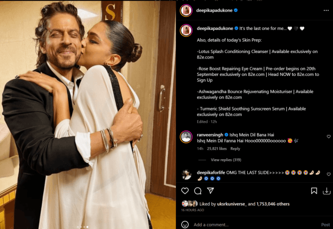 SRK and Deepika