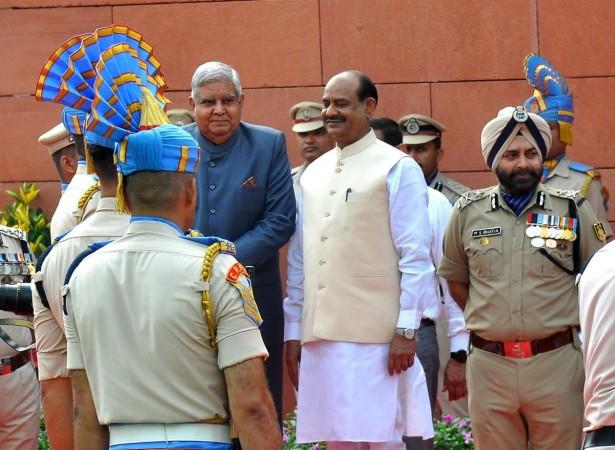 A day before the start of the special Parliament Session, Vice-President and Rajya Sabha Chairman Jagdeep Dhankhar on Sunday hoisted the National Flag at the top of Gaja Dwar of new Parliament Building, dubbing it as a 'historic moment'. A day before the start of the special Parliament Session, Vice-President and Rajya Sabha Chairman Jagdeep Dhankhar on Sunday hoisted the National Flag at the top of Gaja Dwar of new Parliament Building, dubbing it as a 'historic moment'.