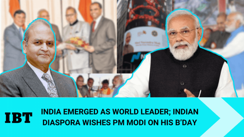 Prem Bhandari wishes PM Narendra Modi on behalf of millions of NRIs Prem Bhandari wishes PM Narendra Modi on behalf of millions of NRIs