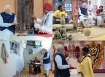PM Modi interacts with craftsmen on Vishwakarma Puja; shares pictures