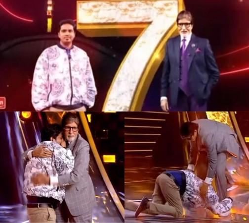 'KBC 15': Big B hugs crying contestant as he takes a shot at Rs 7cr question