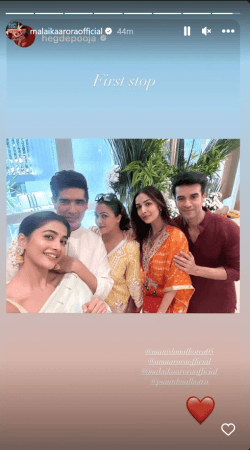 Pooja hedge , malaika arora and others