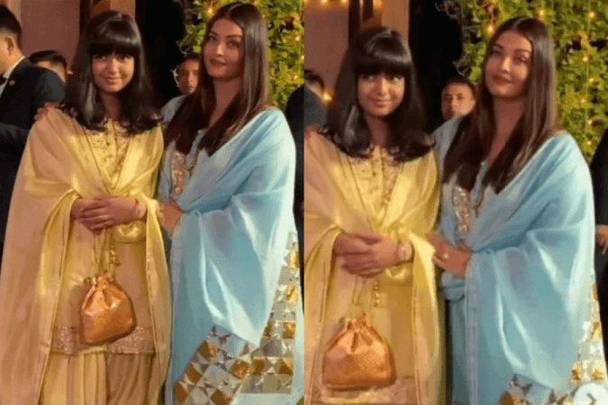Aishwarya Rai Bachchan with Aaradhya at Ambani Ganpati utsav Aishwarya Rai Bachchan with Aaradhya at Ambani Ganpati utsav