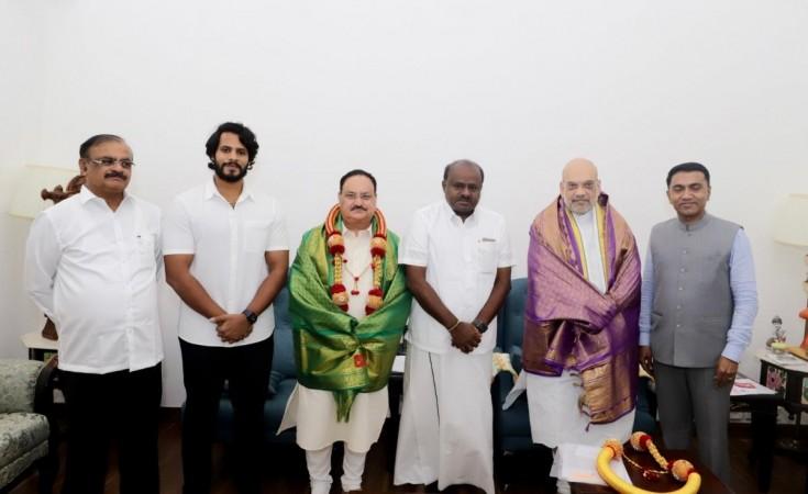 BJP-JD(S) alliance in K'taka official, Bommai calls it game changer BJP-JD(S) alliance in K'taka official