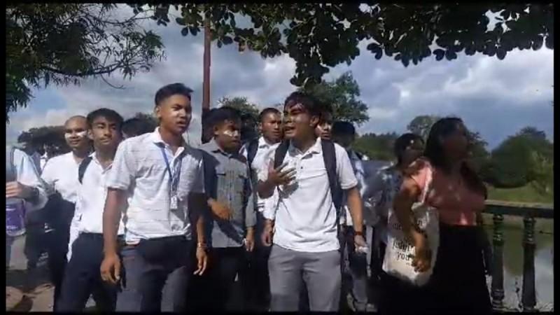 Manipur students protest Manipur students