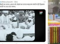 Kharge, Rahul Pay Tributes To Mahatma Gandhi On His Birth Anniversary