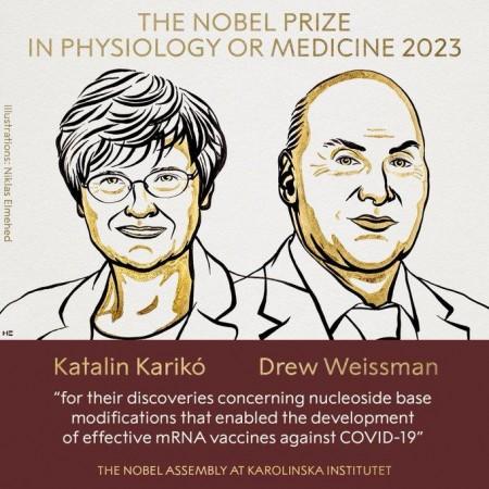 2023 Nobel For Medicine Awarded For MRNA Vax Against Covid 2023 Nobel For Medicine Awarded For MRNA Vax Against Covid