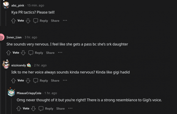 comments