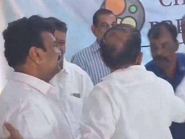 Telangana Home Minister Mohammed Mehmood Ali on Friday landed himself in a row by 