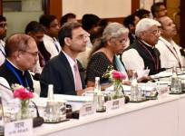 New Delhi: Finance Minister Nirmala Sitharaman During The 52nd Goods And Services Tax (GST) Council Meeting
