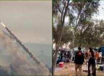 Music festival goers first took cover from rockets, then Gaza militants began firing on them