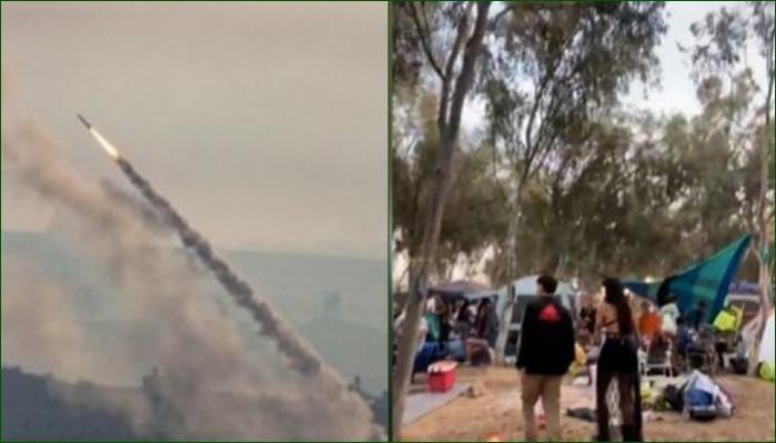 Music festival goers first took cover from rockets, then Gaza militants began firing on them Music festival goers first took cover from rockets, then Gaza militants began firing on them
