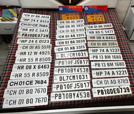 fake number plates