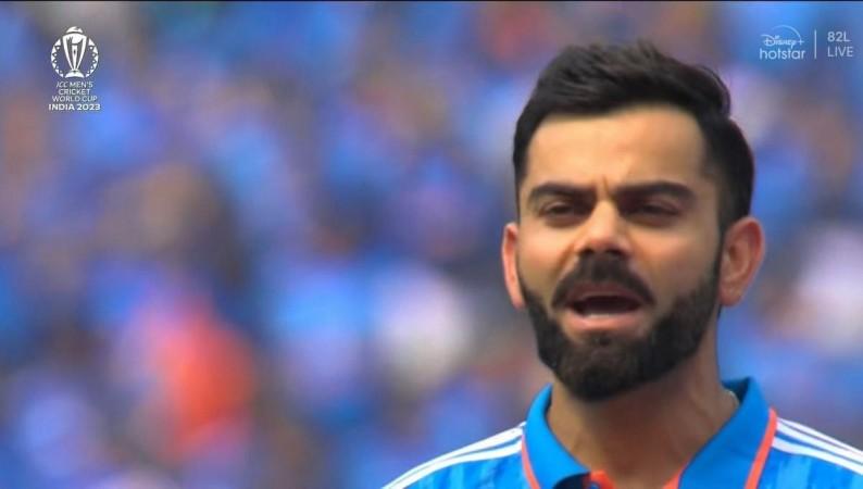virat during inda v pak