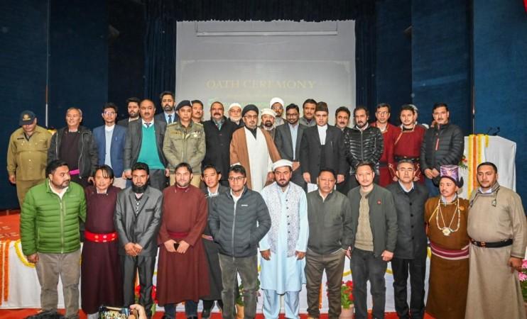 Newly elected Councillors of the Ladakh Autonomous Hill Development Council Kargil Kargil Council elections