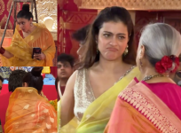 Kajol during durga puja