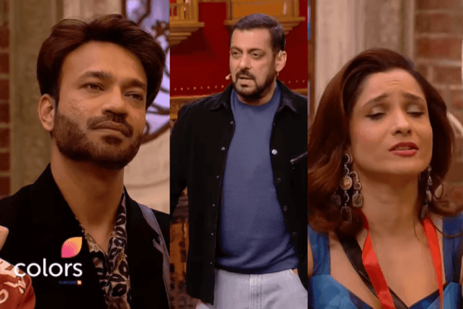 Vicky Jain, Salman Khan, Ankita Lokhande Vicky Jain, Salman Khan, Ankita Lokhande