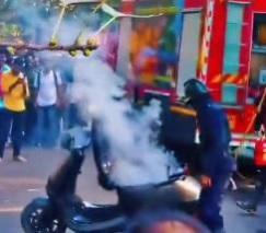 In yet another fire incident involving electric vehicles, an Ola electric scooter reportedly caught fire in the middle of the road in Pune.