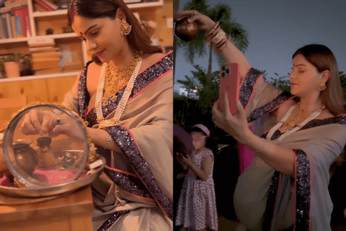 Rubina Abhinav karwa chauth pics Rubina Abhinav karwa chauth pics
