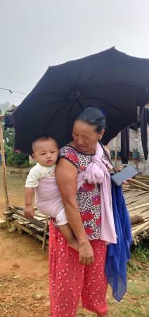 Nagaland woman with her child Nagaland woman with her child