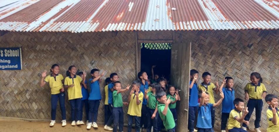 Roadside school in Nagaland Roadside school