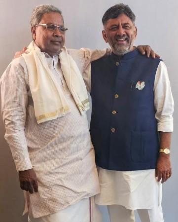 D.K. Shivakumar, Siddaramaiah D.K. Shivakumar, Siddaramaiah