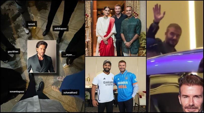 david beckham with srk