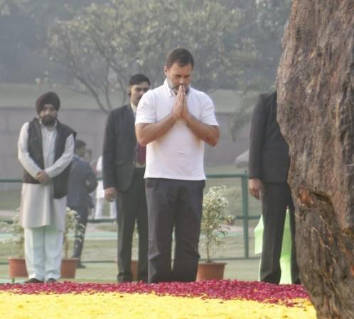 Rahul Gandhi pay tribute to Indira Gandhi on the former PM's birth anniverrsary Rahul Gandhi