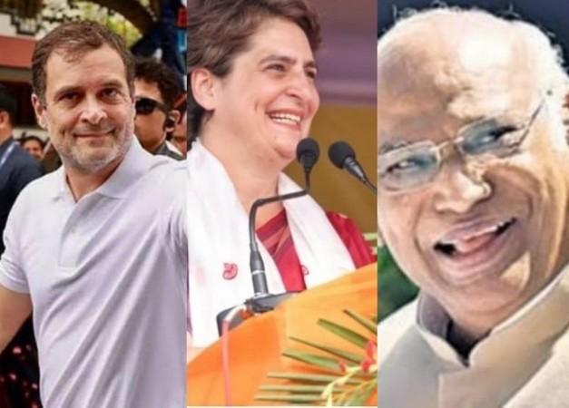 Kharge to address meetings in Telangana, Rahul & Priyanka to rally in Raj Kharge to address meetings in Telangana, Rahul & Priyanka to rally in Raj