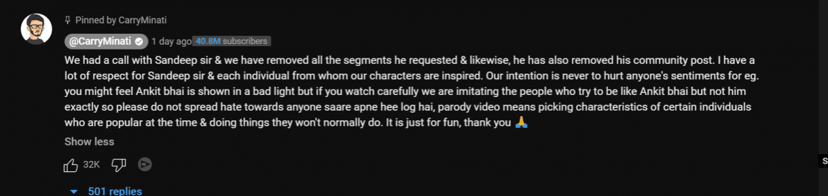 comments