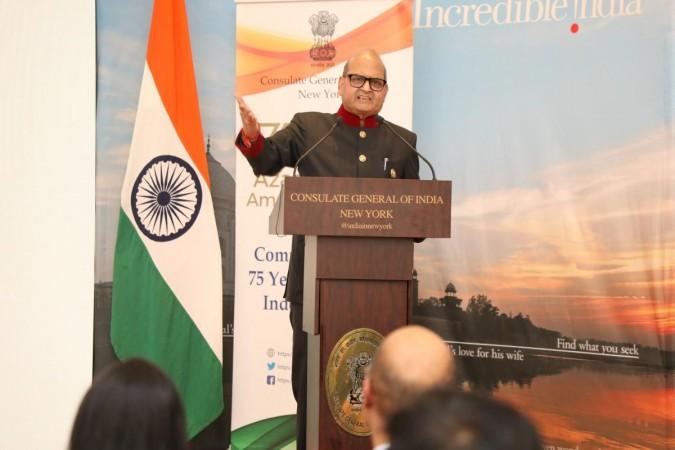 Prem Bhandari, Chairman of Jaipur Foot USA, lauds Jaiswal's exceptional contributions to enhancing consular services. Prem Bhandari, Chairman of Jaipur Foot USA, lauds Jaiswal's exceptional contributions to enhancing consular services.